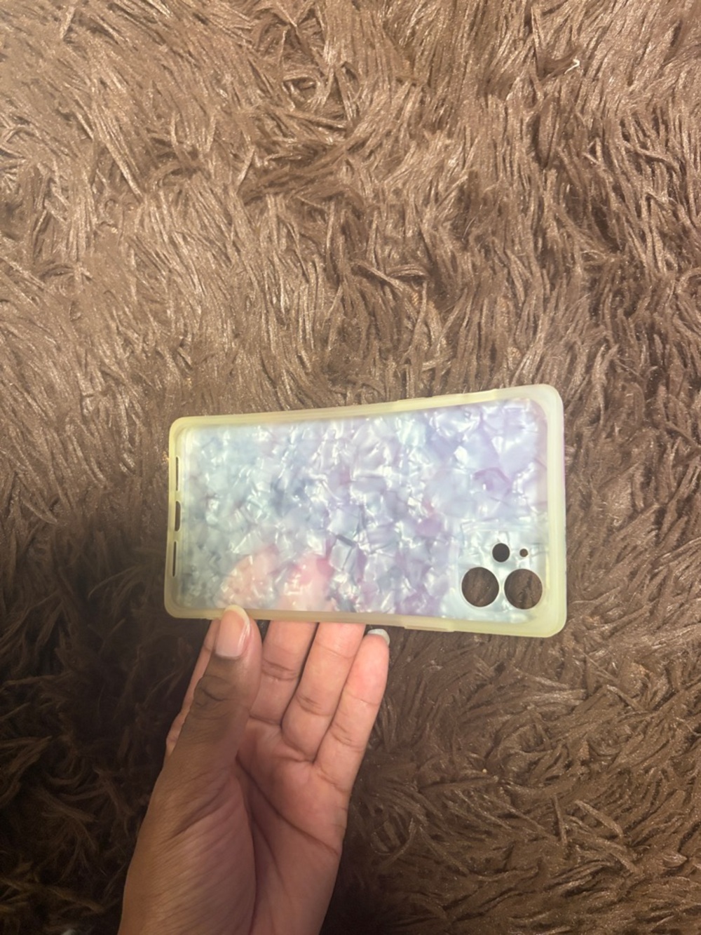 iPhone 11 Square Flower Marble Case - Picture 6 of 11